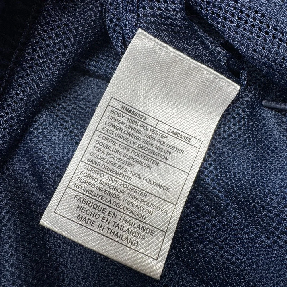 Vintage Y2K Nike Baggy‎ Track Pants Mesh Lined Windbreaker Zip Blue Men's Size L